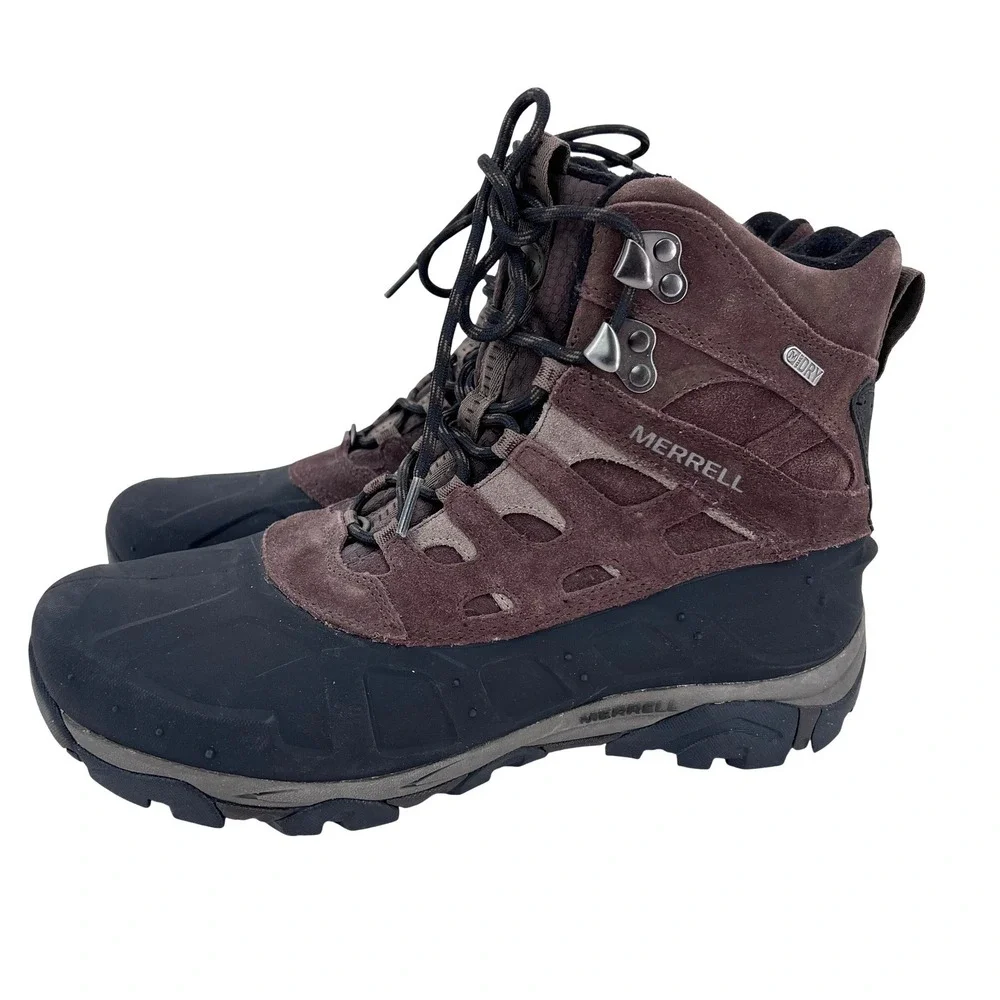 Merrell Moab Polar Waterproof Hiking Boots Mens 10 Espresso J21147